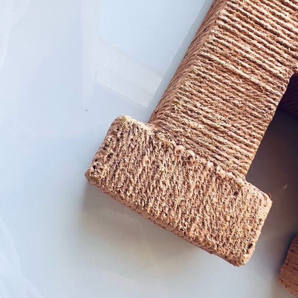 NWT Michaels Pale Pink Textured Letter "H" Table Top Decor by Ashland - Picture 7 of 10